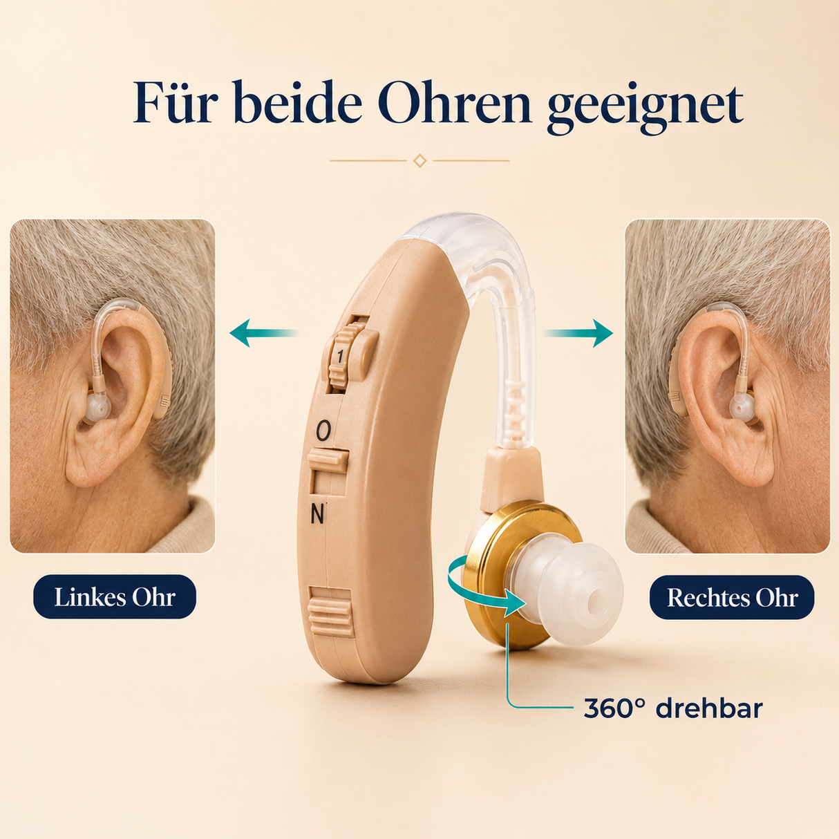 HearingPlus Wiederaufladbares Digitales Hörgerät | Klare Klangverstärkung – Bequem und für den täglichen Gebrauch geeignet