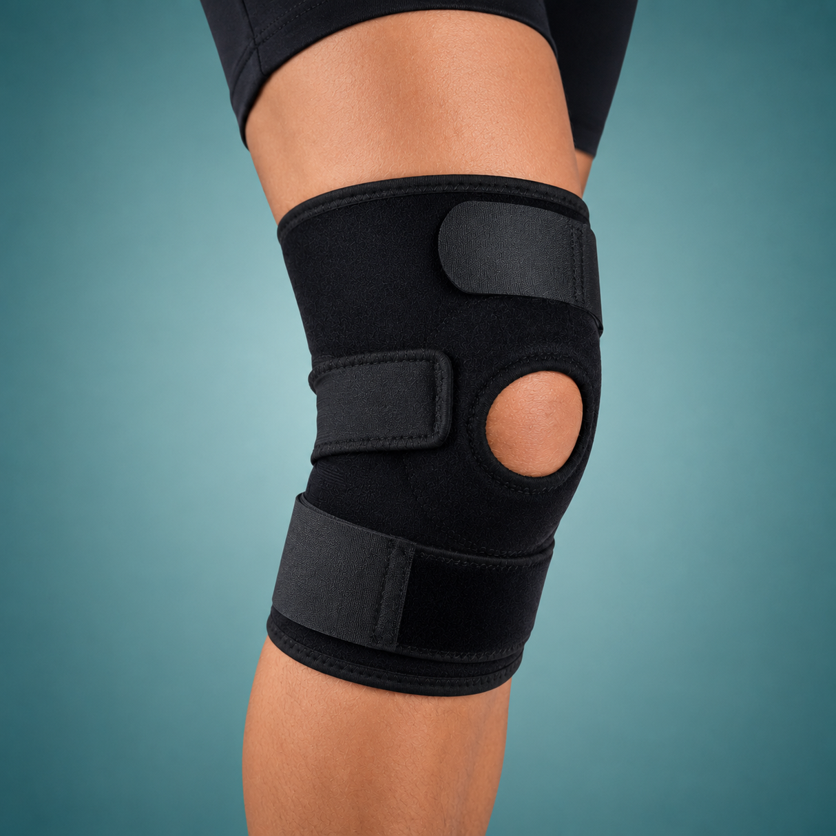 KnieAktiv Kniebandage mit Kompression | Verstellbarer Halt für Sport