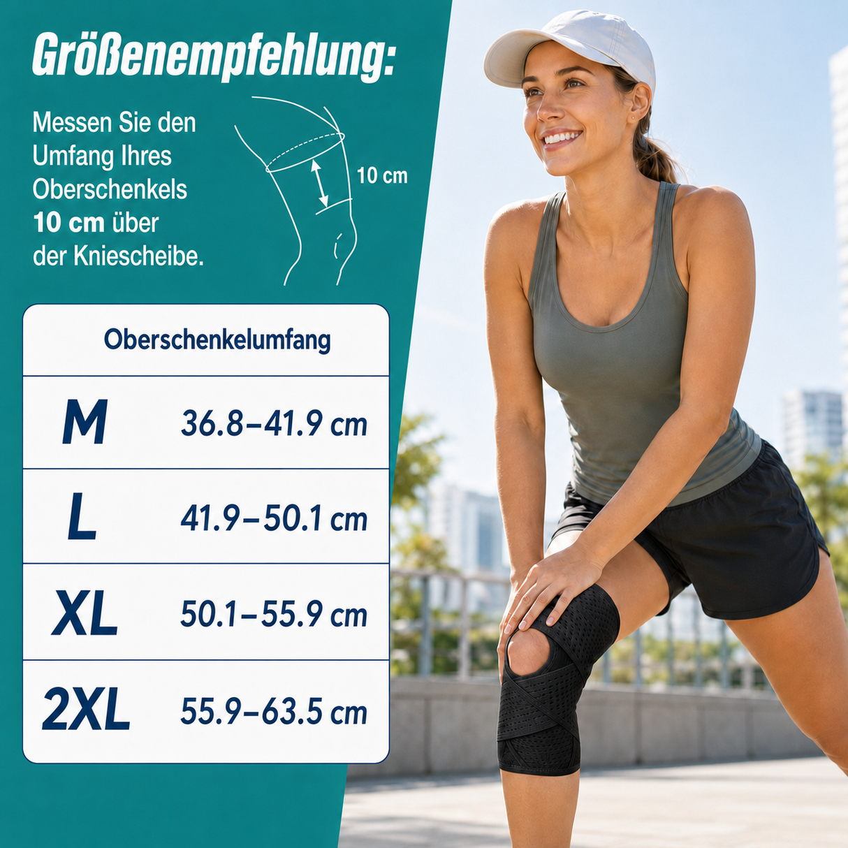 KnieFlex Kniebandage | Stabiler Halt für Alltag und Sport