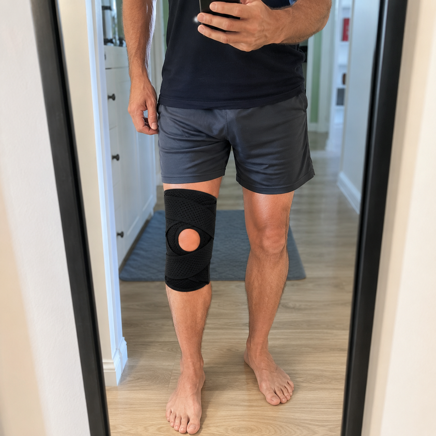 Verstellbare Kniebandage für Alltag, Training und aktive Bewegungen