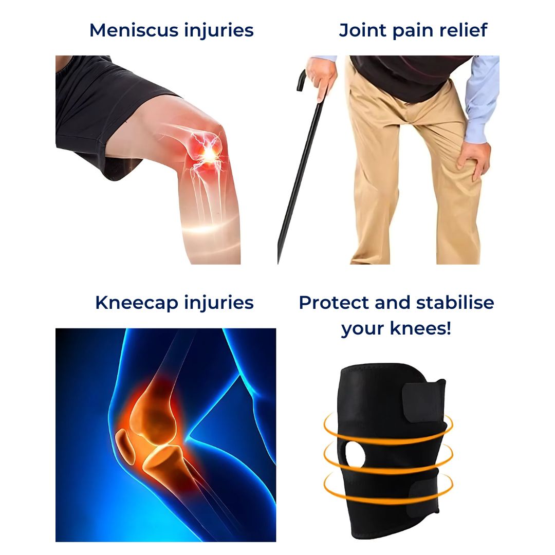 ProFlex Kniebandage mit Verstellbarer Kompression | Zur Schmerzlinderung – Unterstützung bei Verletzungen – Arthritis und Stabilität bei Sport