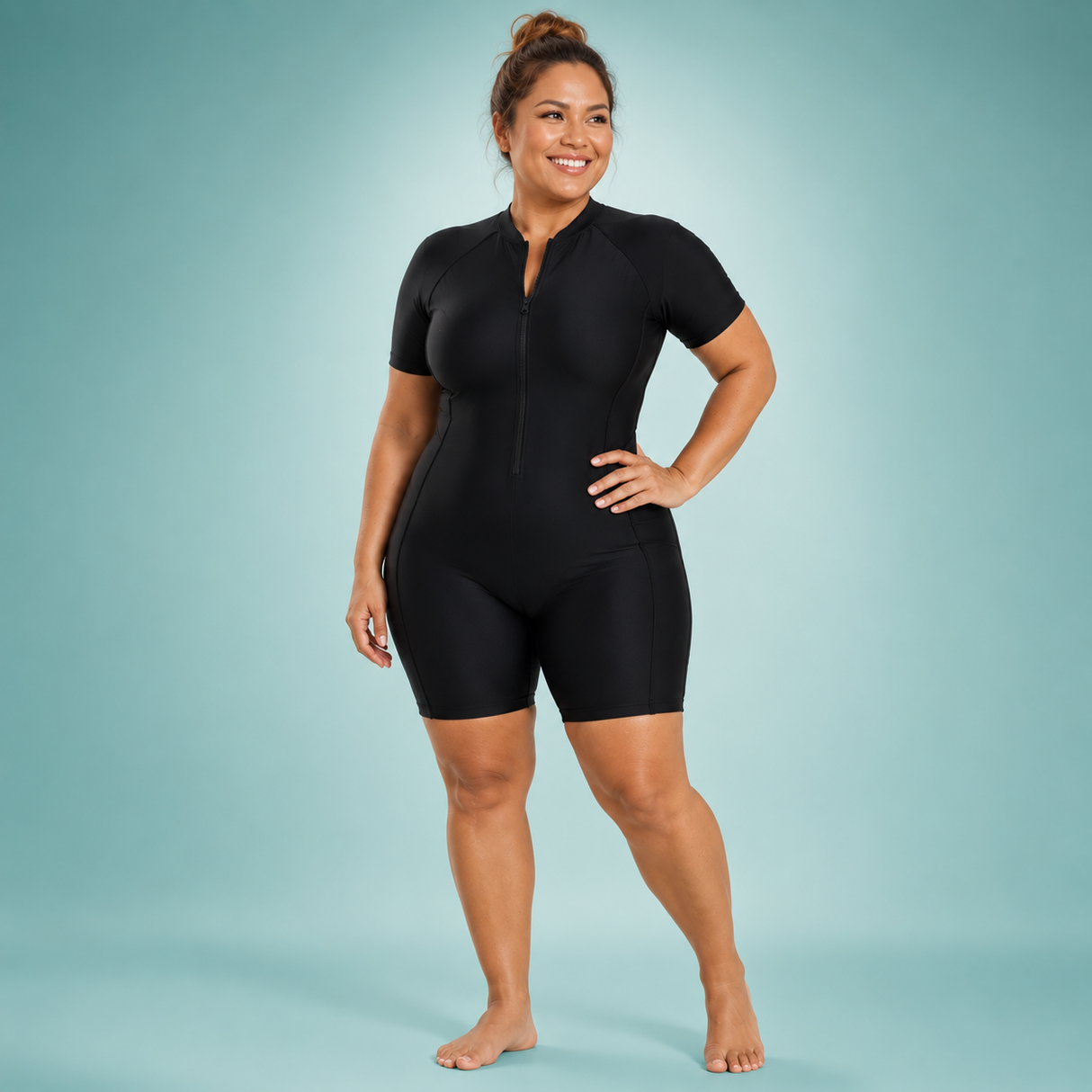 WellenFlex Damen Shorty-Schwimmanzug | Für Schwimmen und Wassersport