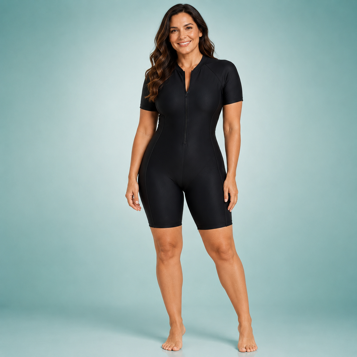 WellenFlex Damen Shorty-Schwimmanzug | Für Schwimmen und Wassersport