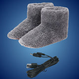 WärmeKomfort | Beheizte Hausschuhe – Verstellbare Temperatur – Weiches Fleece – USB-Aufladung – Gegen kalte Füße