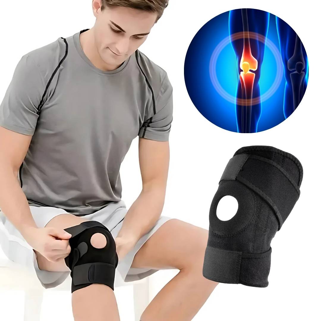 ProFlex Kniebandage mit Verstellbarer Kompression | Zur Schmerzlinderung – Unterstützung bei Verletzungen – Arthritis und Stabilität bei Sport