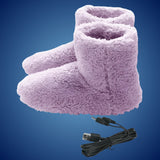 WärmeKomfort | Beheizte Hausschuhe – Verstellbare Temperatur – Weiches Fleece – USB-Aufladung – Gegen kalte Füße