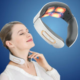 NeckVital EMS Nackenmassagegerät - Muskelstimulation - Schmerzlinderung - Wärmetherapie - Einstellbare Intensität für Zuhause, Büro, Reise