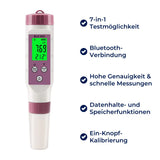 AquaCheck 7-in-1 Wasserqualitätstester – pH, TDS, EC, Temperatur, ORP, Chlor – Für Trinkwasser, Pool, Aquarium, Spa