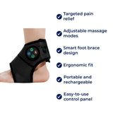 ReliefFlex | Elektrisches Fußmassagegerät – Verstellbare Bandage für Schmerzlinderung & Muskelentspannung am Fußgelenk