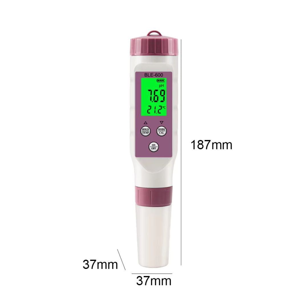 AquaCheck 7-in-1 Wasserqualitätstester – pH, TDS, EC, Temperatur, ORP, Chlor – Für Trinkwasser, Pool, Aquarium, Spa