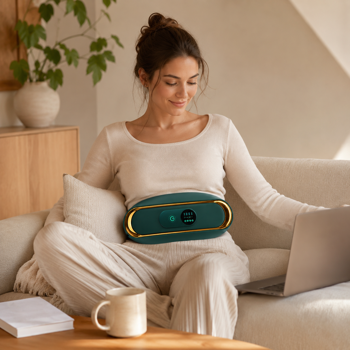 BauchWohl Wärmegürtel mit Vibration | Komfort für entspannte Momente