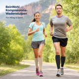 BeinWohl Kompressionssocken | Weicher Halt für Alltag, Reise und Sport
