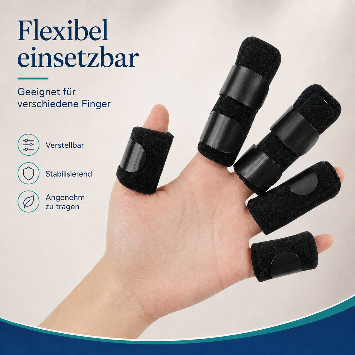 FingerFlex Verstellbare Fingerstütze | Halt für Alltag und Handwerk