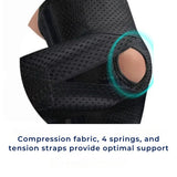 FlexGuard Kniebandage | Mit Federstützen und Spannriemen – Stabilität, Schmerzlinderung und Schutz