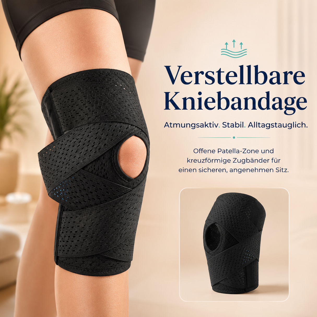 KnieFlex Kniebandage | Stabiler Halt für Alltag und Sport