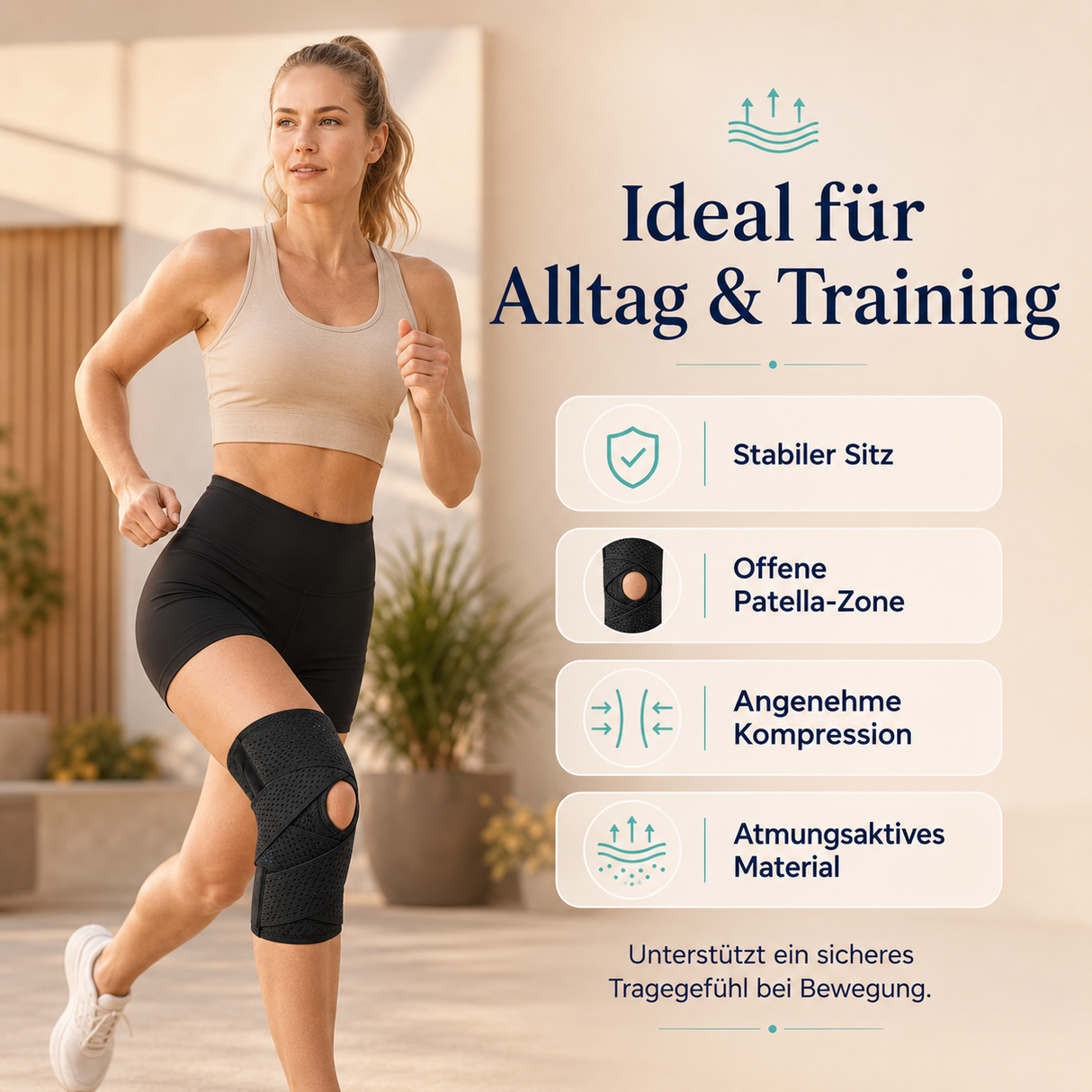 KnieFlex Kniebandage | Stabiler Halt für Alltag und Sport