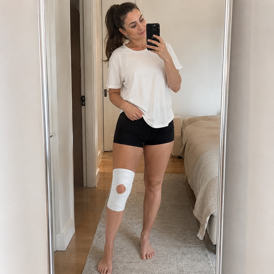 Verstellbare Kniebandage für Alltag, Training und aktive Bewegungen
