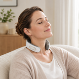 NeckVital EMS Nackenmassagegerät - Muskelstimulation - Schmerzlinderung - Wärmetherapie - Einstellbare Intensität für Zuhause, Büro, Reise