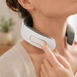 NeckVital EMS Nackenmassagegerät - Muskelstimulation - Schmerzlinderung - Wärmetherapie - Einstellbare Intensität für Zuhause, Büro, Reise