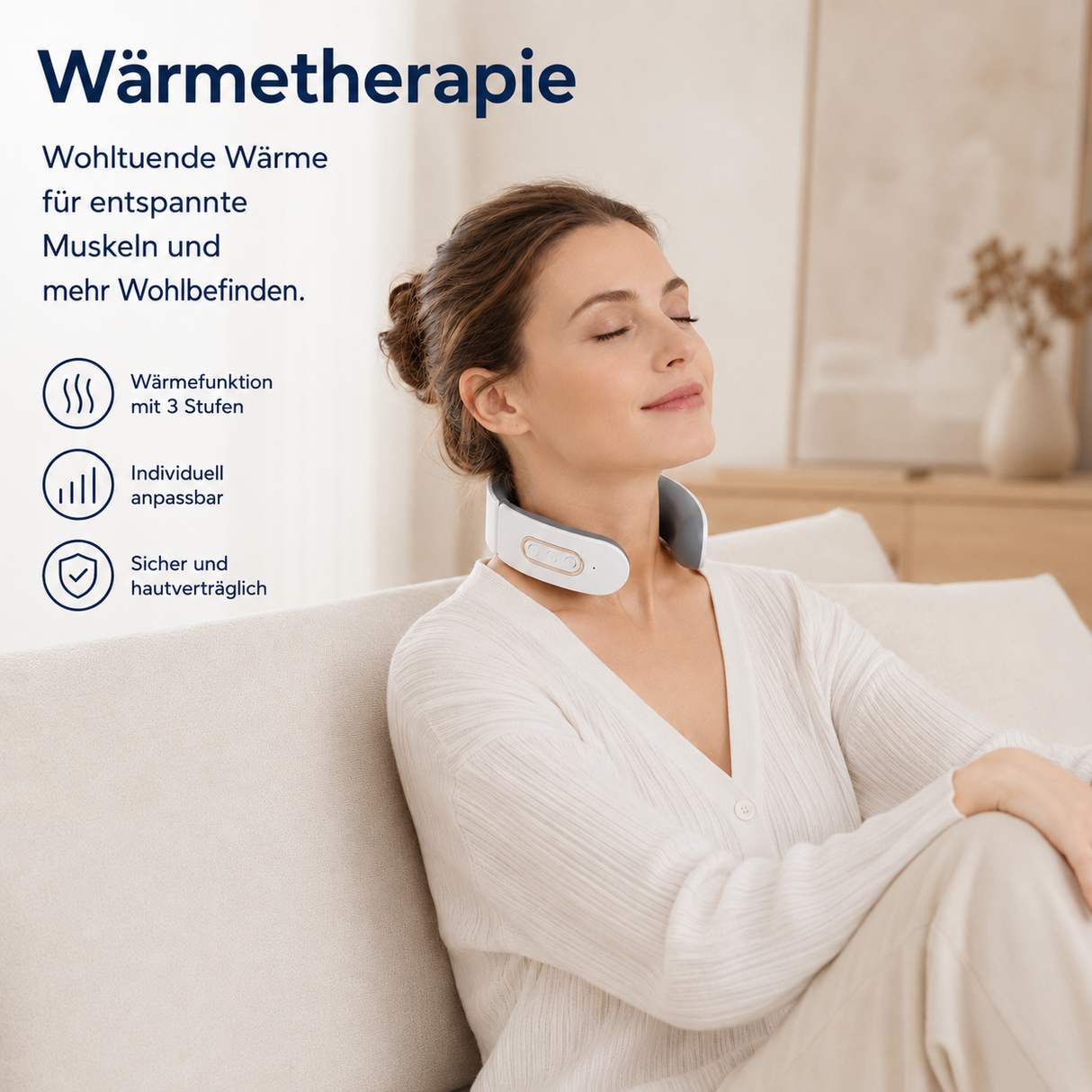 NackenWohl Nackenmassagegerät | Wärme und Entspannung für Zuhause