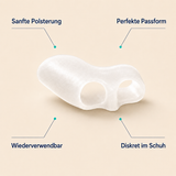 ToeGuard Orthopädische Zehenspreizer | Bunionette-Korrektor für kleinen Zeh, Hallux Valgus, Hammerzehen & Zehenausrichtung