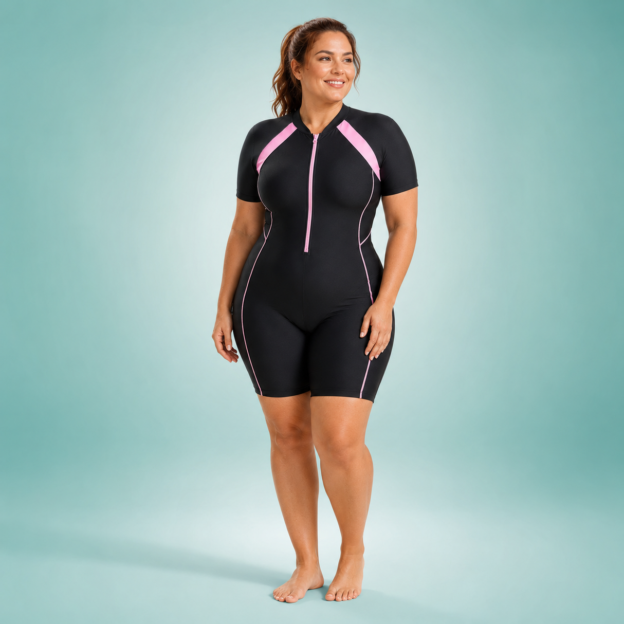 WellenFlex Damen Shorty-Schwimmanzug | Für Schwimmen und Wassersport