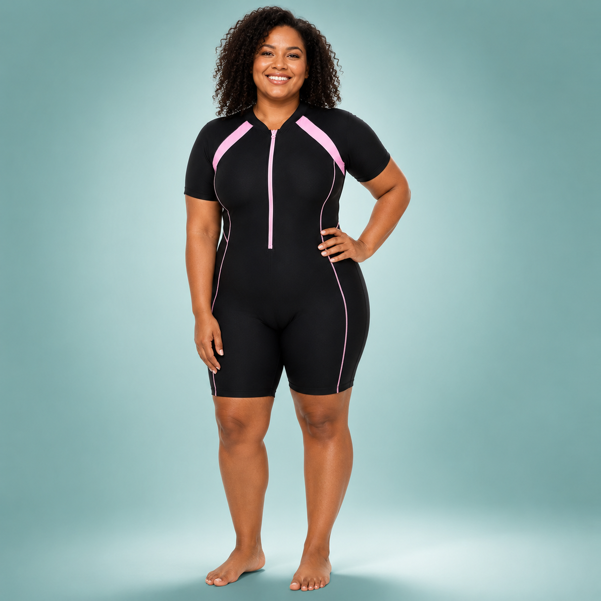 WellenFlex Damen Shorty-Schwimmanzug | Für Schwimmen und Wassersport