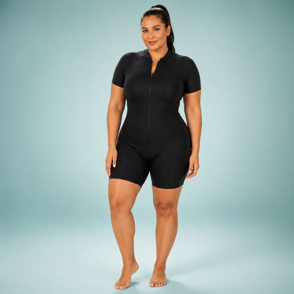 WellenFlex Damen Shorty-Schwimmanzug | Für Schwimmen und Wassersport